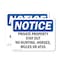 Signmission Private Property Stay Out No Hunting Horses OSHA Notice Sign, Vinyl Decal, 5in W x 3.5in L, 2PK OS-2PACK-NS-D-35-L-17862 - alternate 1